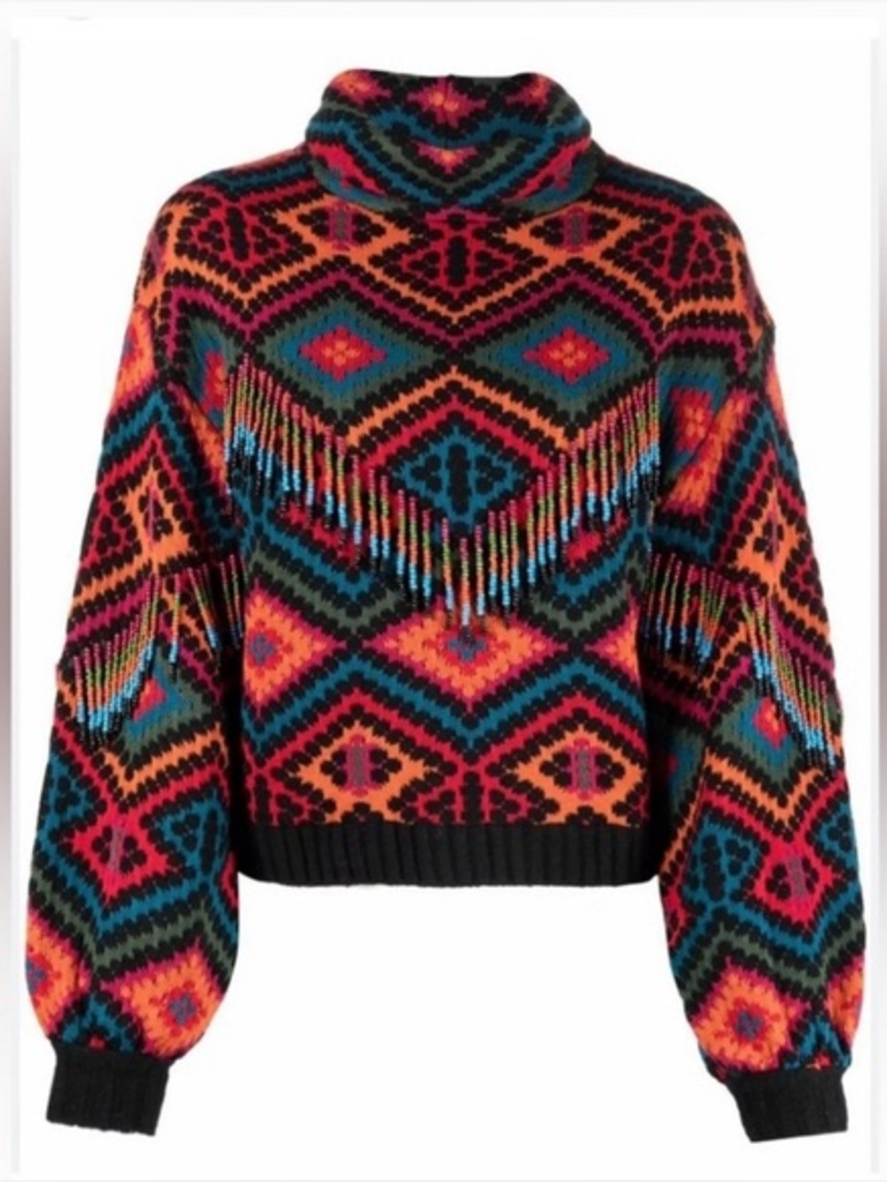 Farm Rio Rauti Beaded Sweater